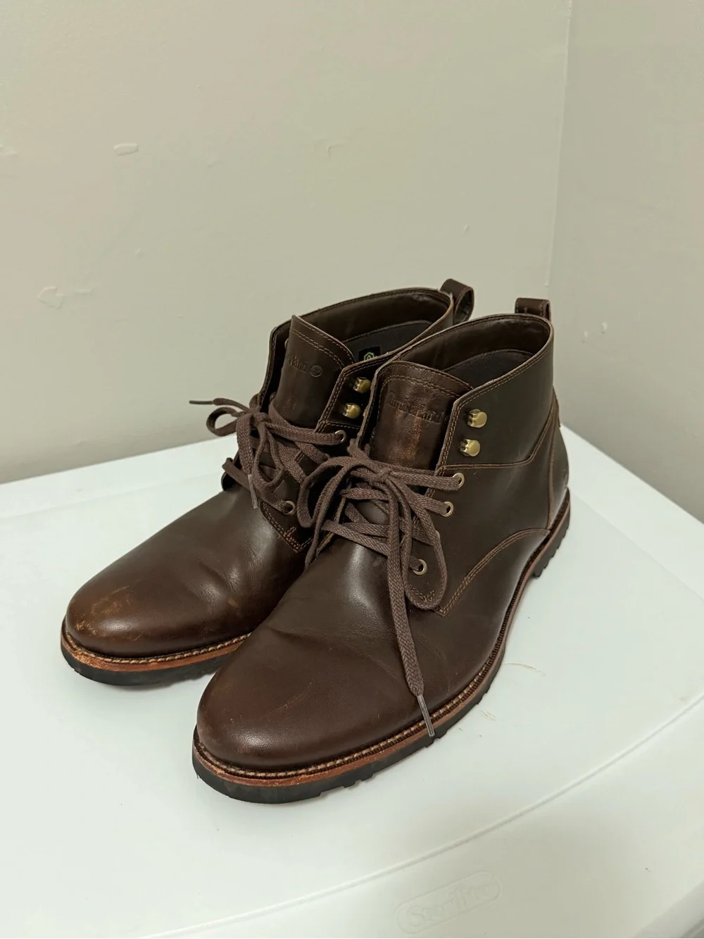 Timberland Dark Brown Leather Chukka Boots